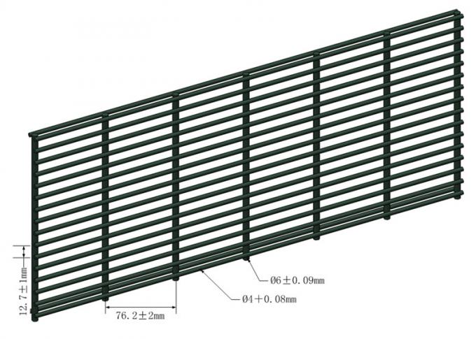 Quente mergulhado galvanizou 358 visão clara de Mesh Fence 2.4m da escalada da segurança a anti 0