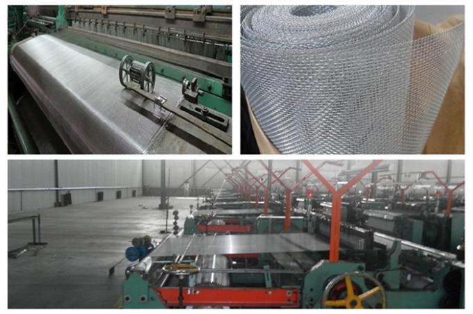 Alumínio de tecelagem liso revestido de Mesh Screen 14*14 do fio da janela da resina de cola Epoxy 0