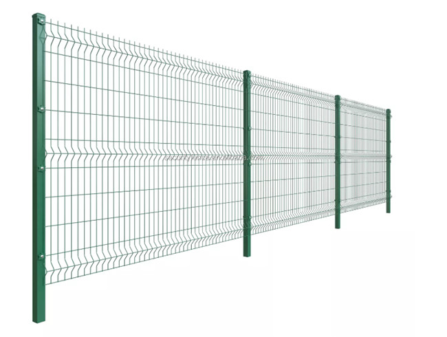 o fio revestido Pvc Mesh Fence 3d de 50*200mm curvou-se soldado com cargo do pêssego 0
