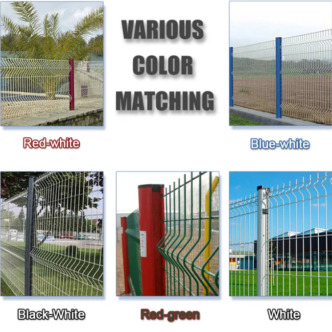 Fio revestido plástico decorativo exterior do metal 3mm que cerca 3d que dobra o painel curvado 0