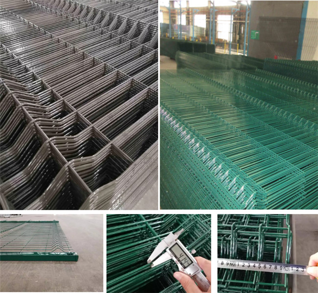o fio revestido Pvc Mesh Fence 3d de 3000*1830mm curvou a segurança soldada 2