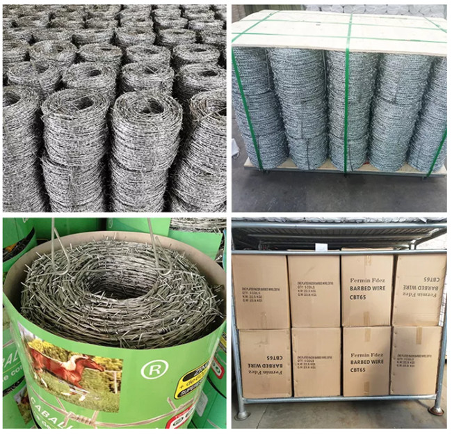 Arame farpado decorativo revestido de pvc verde com trança de 4 pontos e 2 fios 2