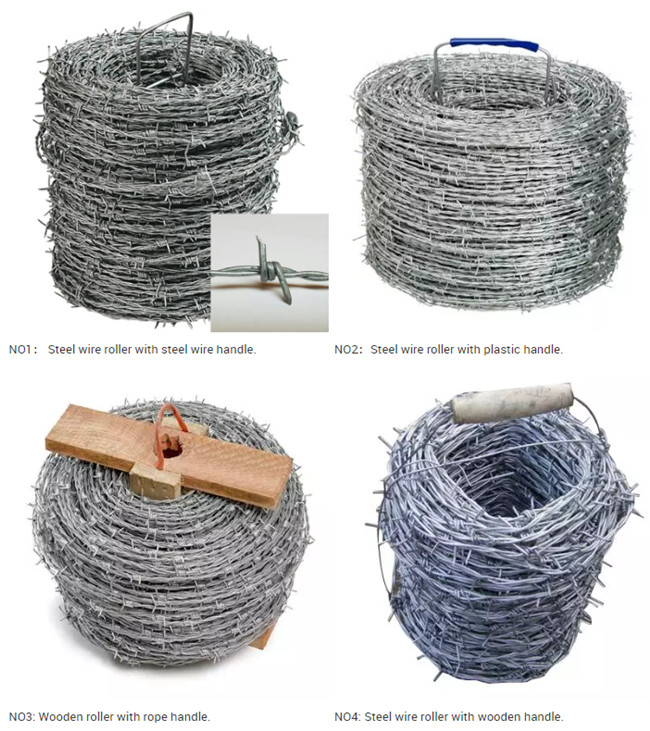 # 12 14 um verde de 16 Pvc revestiram o arame farpado galvanizado para a cerca da pastagem 1