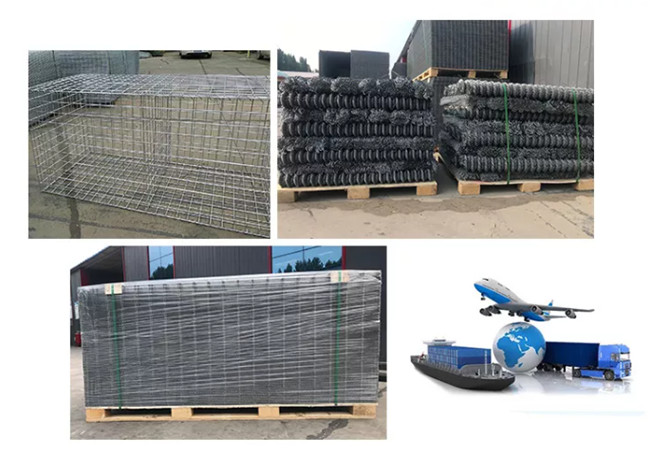 O Pvc revestiu 1m x 1m x rede de arame de aço soldada 1m da estabilidade alta da caixa de Gabion 2