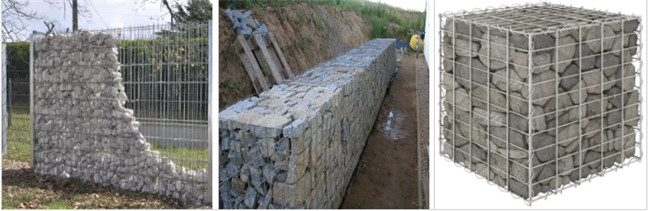 Galfan revestiu a parede de retenção soldada das caixas do fio 200x100x50 da malha 4mm de Gabion 1