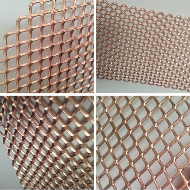 o ISO 9001 do diâmetro de 1.8mm expandiu o fio de metal Mesh EMI Shielding Copper Mesh Sheet 0