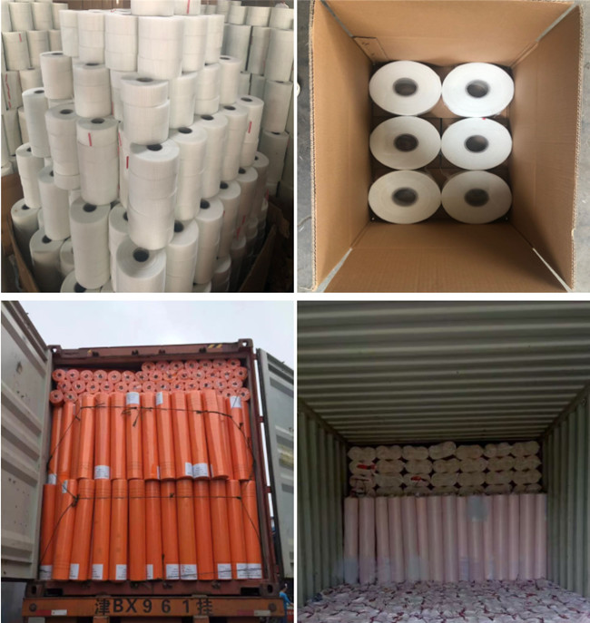Fio autoadesivo Mesh For Ceiling Filters Spraying da fibra de vidro da parede do emplastro 2