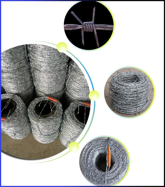 13x14 15x15 galvanizou fio do ferro do alcaloide do arame farpado o anti 0
