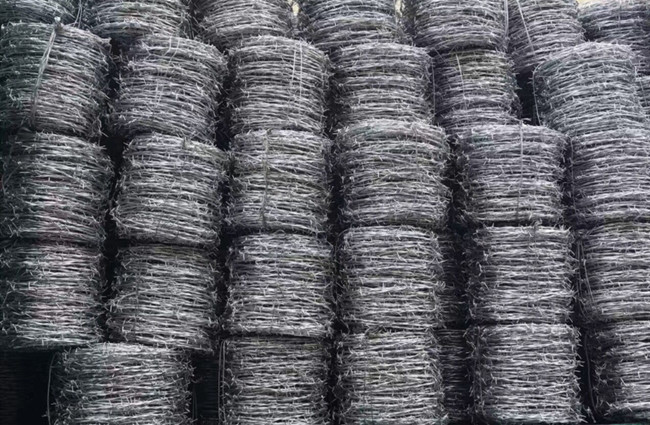 25kg 3.5mm Dia Galvanized Steel Barbed Wire 4 pontos de alta elasticidade 0