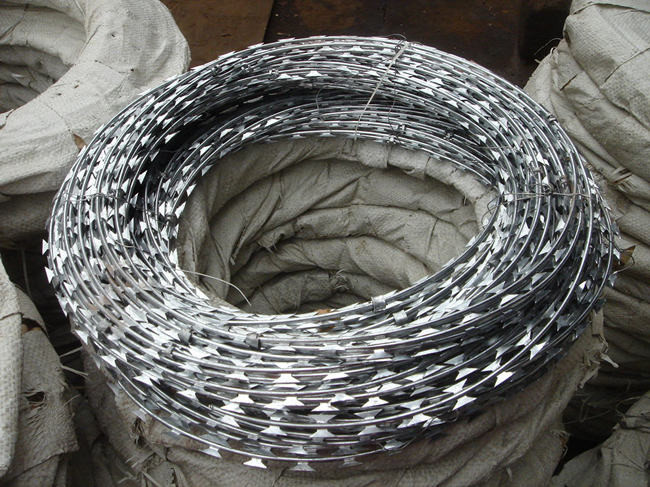 arame farpado CBT 60 Diamond Mesh Fencing da lâmina da sanfona de 18m 15cm 0