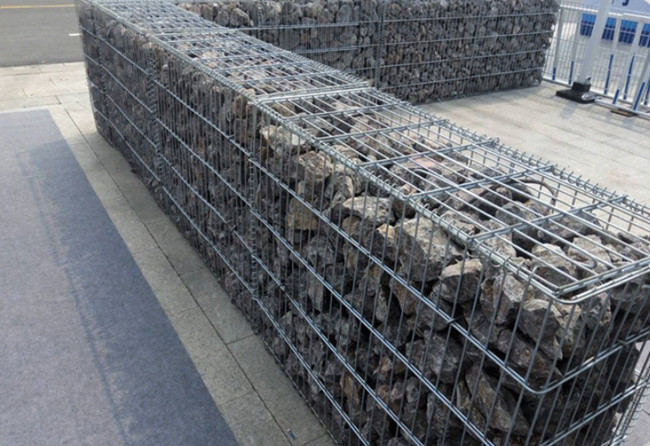 5.0mm Gabion soldado galvanizado mergulhado quente Mesh Heavy Duty Box 100x30x30cm 2