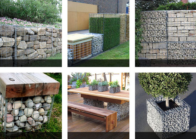 Fio 195 Gabion soldado Mesh Square Garden Edging do ferro de 80 x de 80mm 1
