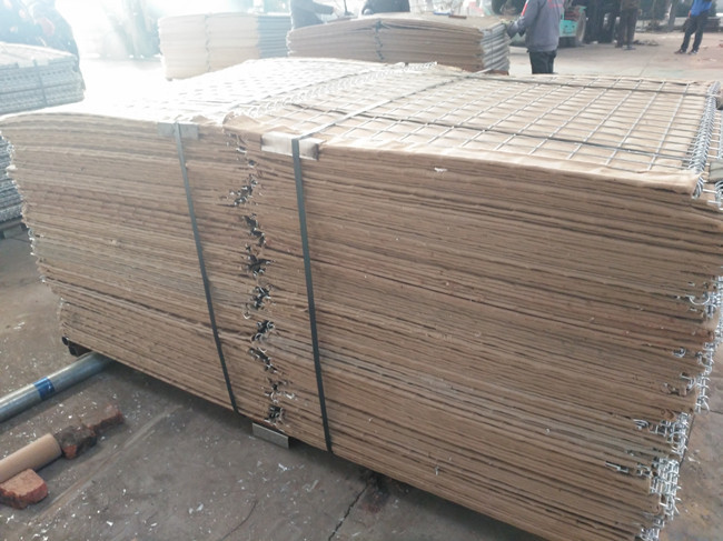aberturas quadradas Hesco Gabion soldado barreira de 75mm para a parede de retenção militar 1