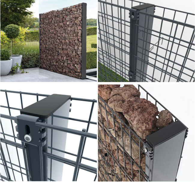 o CE de 100x50mm soldou parede do jardim de Gabion do fio da caixa 8mm de Gabion a única 0