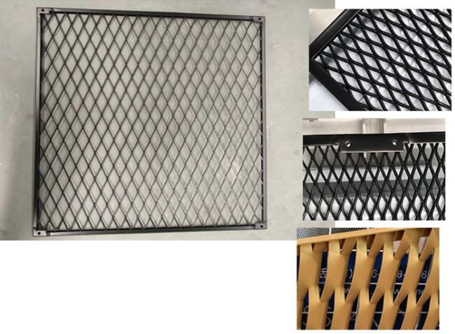 metal expandido de alumínio de revestimento Mesh For Building Cladding Facade de 0.3mm Pvdf 1