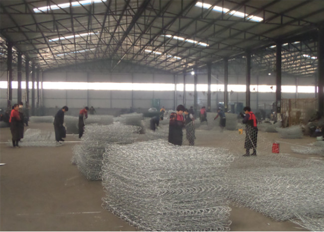 Gabion tecido Mesh Basket tamanho padrão de 2m x de 1m x de 1m galvanizou sextavado 2