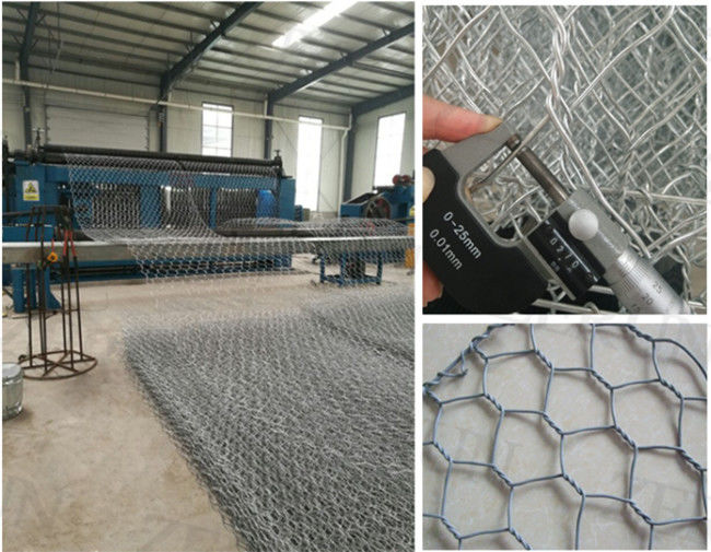 Q195 galvanizou o fio tecido caixas Mesh Retaining Wall de Gabion Galfan 0