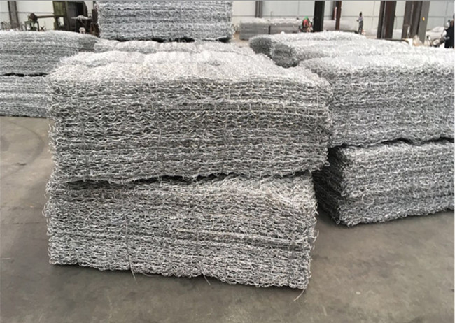 Fio sextavado Mesh  Stone Cage da caixa do Pvc Gabion de 8 x de 10 Cm 0