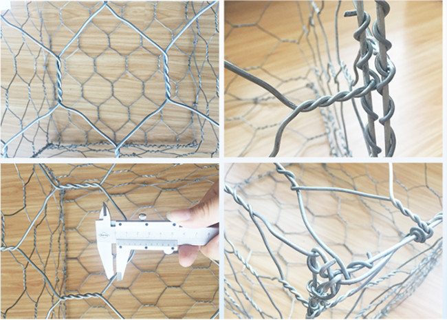 o PVC galvanizado tecido 0.3m revestiu o reforço da praia da parede de retenção da caixa de Gabion 0