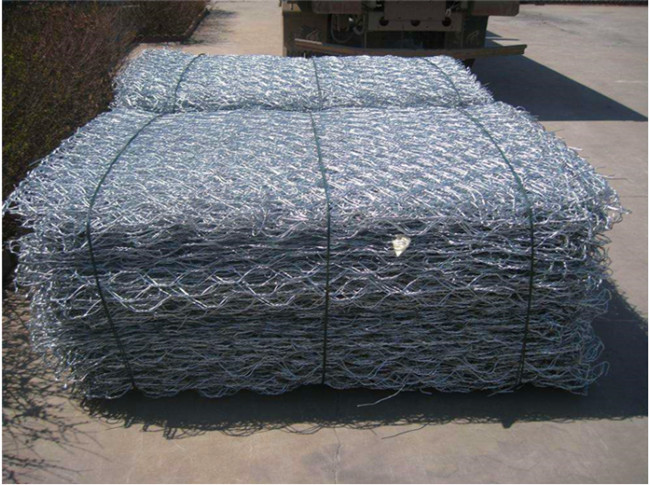 malha tecida sextavada galvanizada 4x1x1m da anti corrosão da caixa de Gabion 2