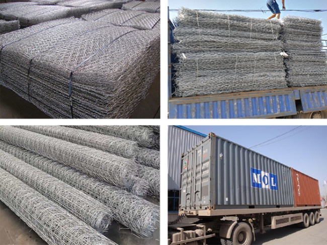 malha tecida sextavada galvanizada 4x1x1m da anti corrosão da caixa de Gabion 3