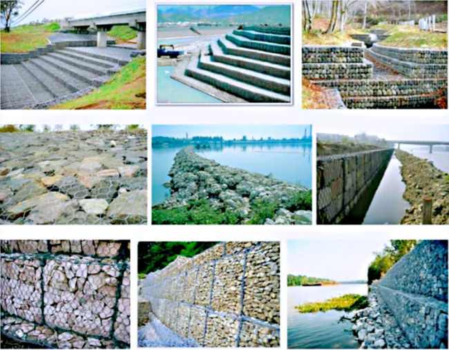 6x1x1m 380 durabilidade e flexibilidade resistentes da torção das cestas 3 do MPa Gabion 3