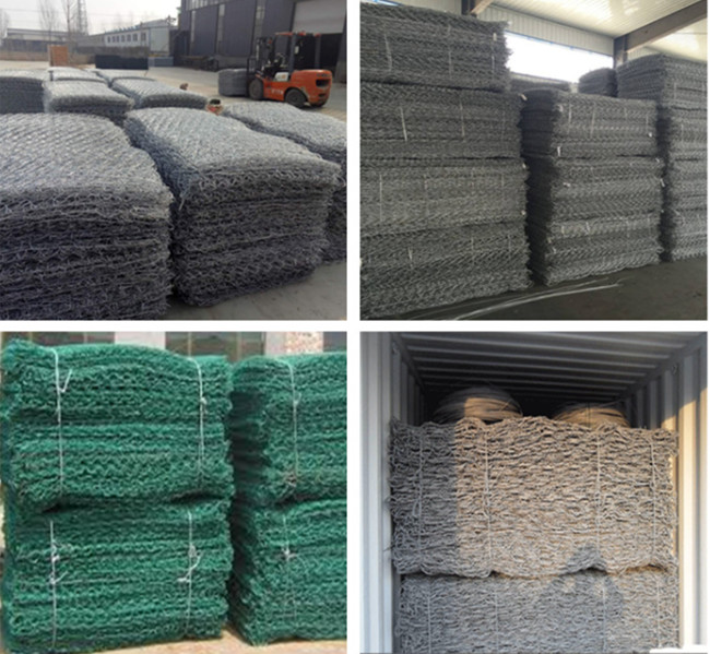 2x1x1m encantam o fio galvanizado soldado do laço de Al Coated 2.2mm da caixa de Gabion 3