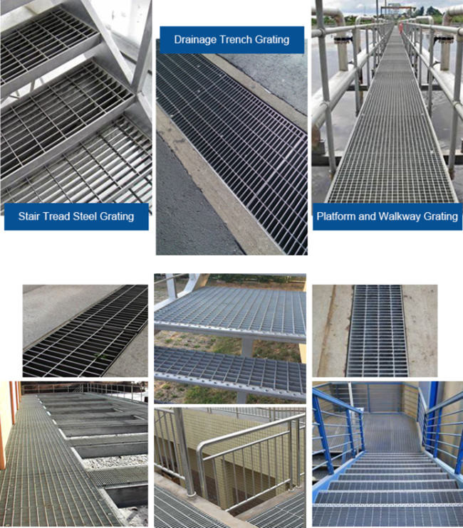 Porão Mesh Plain Bar Grating Steel do Hdg para o parque de estacionamento e a entrada de automóveis 1