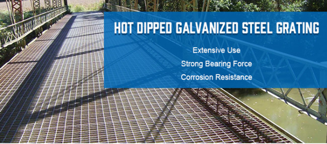 Q195 HDG soldou a barra de aço que raspa 25×5 Marine Metal Grate For Driveway 0