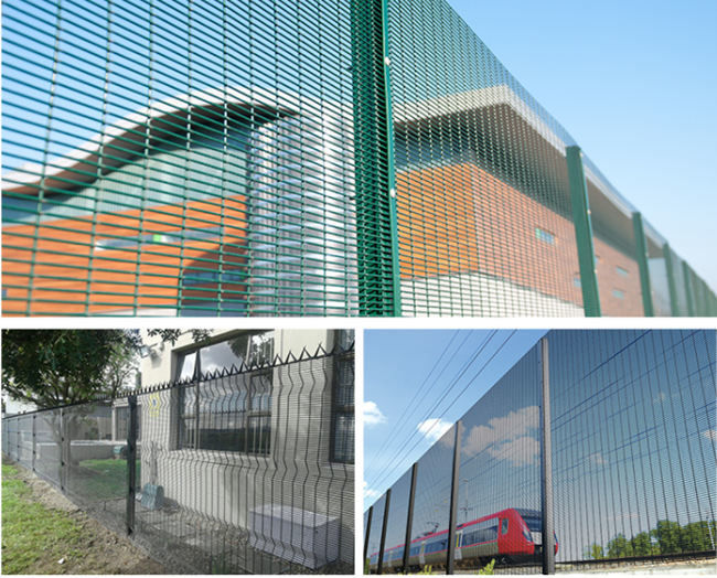 Pulverize a anti escalada de revestimento Mesh Fence Prison Security da anti tesoura 1
