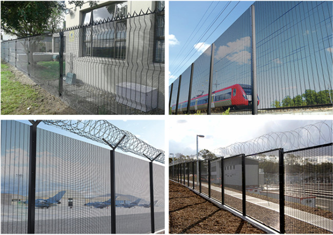 358 altura farpada de Mesh Fencing 1.8m do fio da escalada do ISO 9001 anti 2