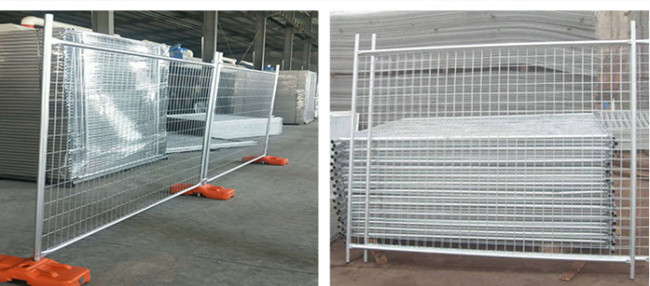 O cerco exterior portátil do terreno de construção do HDG almofada o padrão do quadro Q195 Austrália de 48mm 2