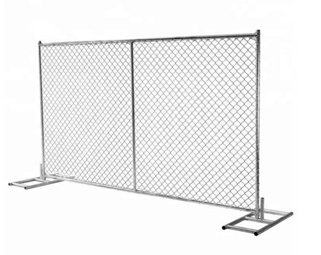 11 a cerca portátil Panels Hot Dipped do elo de corrente do calibre 6x8 galvanizou 0