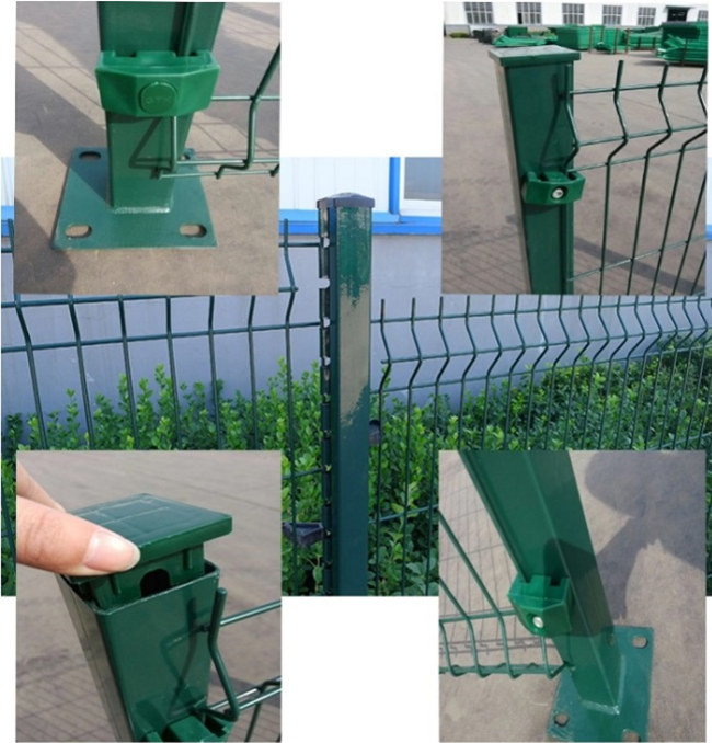 3D curvou o fio revestido PVC Mesh Fence Galvanized do pó 200×65mm 4.5mm 2