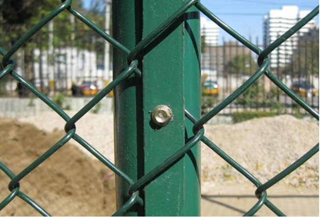 o Pvc de 1.2mm a de 5mm revestiu a cerca de fio For Basketball Court do ciclone de Diamond Mesh 6m 0
