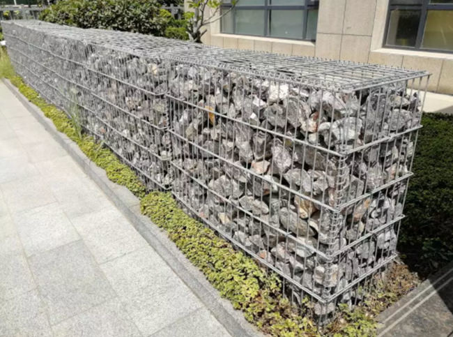 Gaiola decorativa soldada 2x1x1m de Diy Mesh Gabions Retaining Wall Basket 1