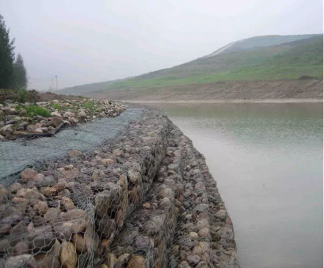 Galfan reforçado Gabion Mesh Box For Earth Retention e proteção da inclinação íngreme 3