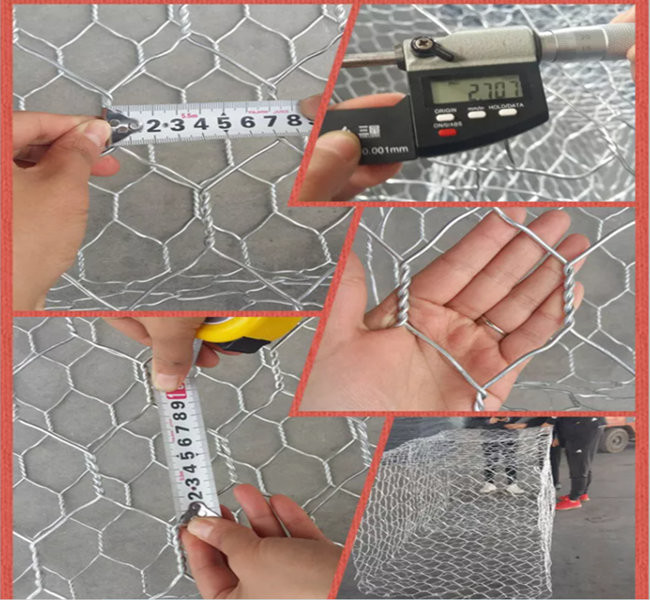 estrutura monolítica galvanizada 2x1x1m da caixa de Gabion para a estabilização da terra 0