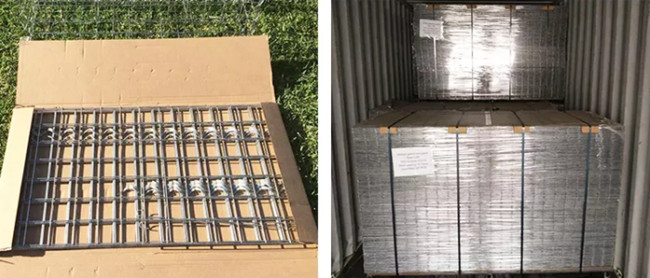 1 x 1 x 1 M Galvanized Gabion Box soldaram as cestas de pedra da rocha para a parede de retenção 0