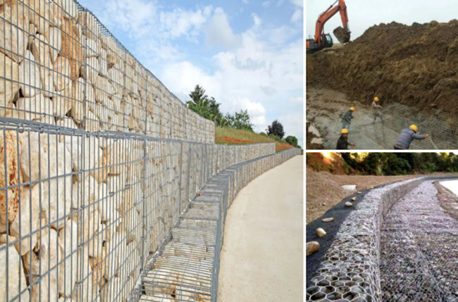a parede de retenção do fio de aço de 3mm galvanizou a caixa soldada de Gabion 2