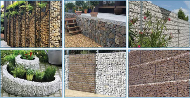 100 x 80 x caixa galvanizada 30cm de Gabion soldaram a cerca de pedra reforçada 3