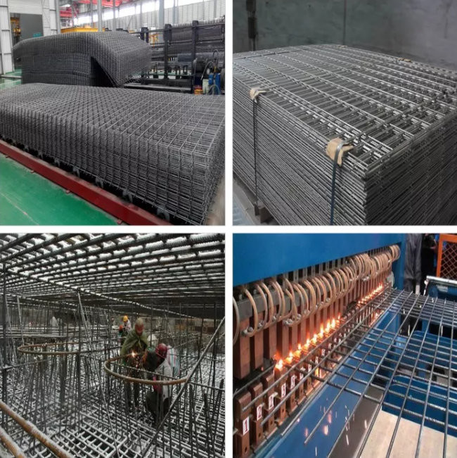 Fio tecido Mesh Concrete Reinforcement For Construction da barra de aço do material de construção 0