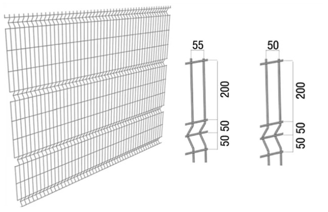 a dobra soldada 4mm de Mesh Panels Home Decorative Metal 3d do fio curvou-se 0
